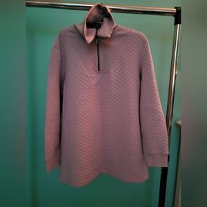 Lands End Quarter Zip Tunic Top - Size Large